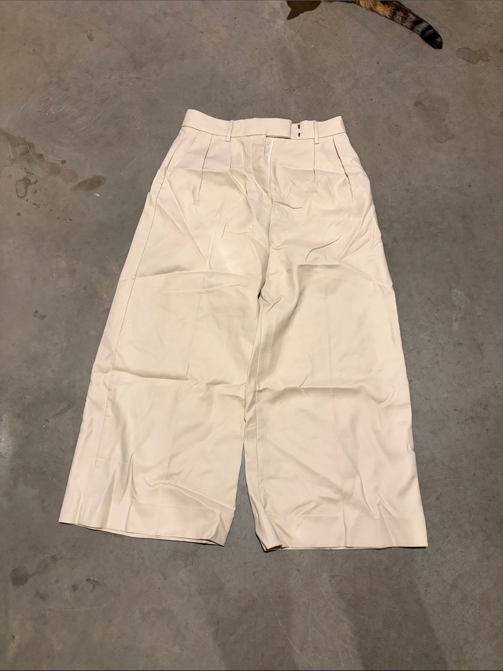 Banana Republic Cream Wide-Leg Women's Trousers
